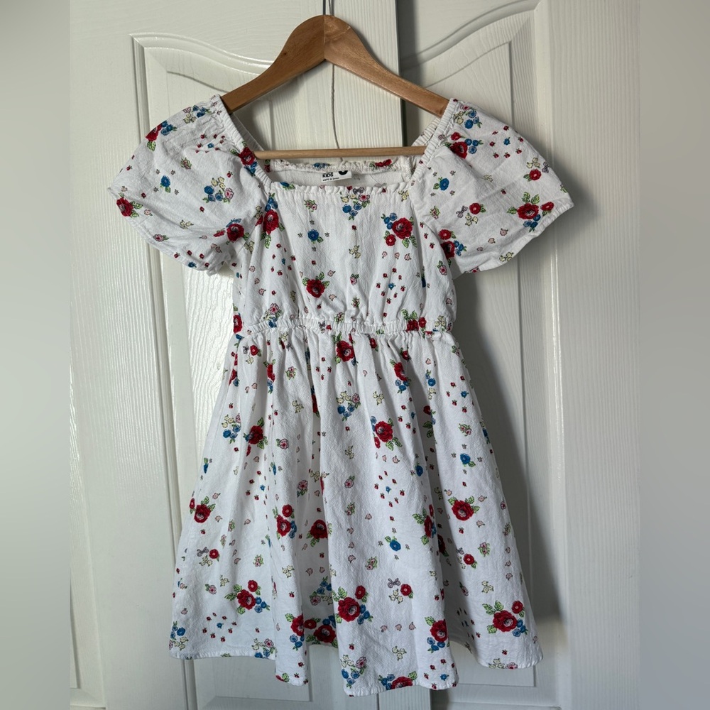 Cotton On Floral White Kids Dress